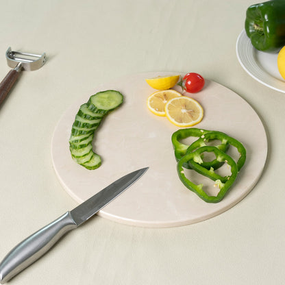 Koville round natural stone pastry board - Koville_Marble_Pastry_Board_-_round_D_280_T_10mm_Botticino_Beige_3.jpg