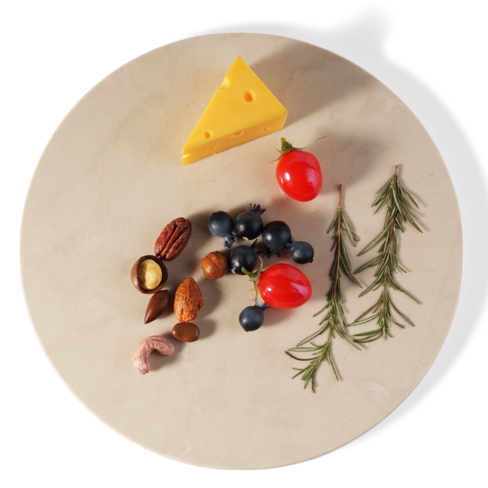 Koville round natural stone pastry board - Koville_Marble_Pastry_Board_-_round_D_280_T_10mm_Botticino_Beige_4.jpg