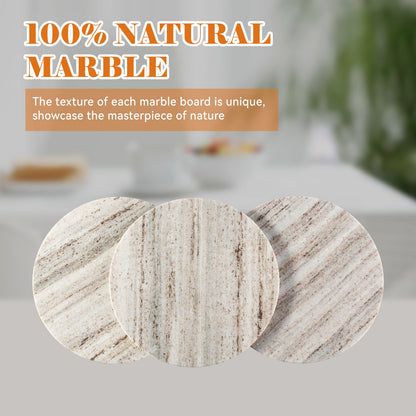 Koville round natural stone pastry board - Koville_Marble_Pastry_Board_-_round_D_280_T_12mm_Crystal_White_Wooden_8_bacdc001-0c19-451c-ad7f-7ffffab03d26.jpg