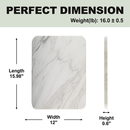 Koville natural stone pastry board in Arabescato