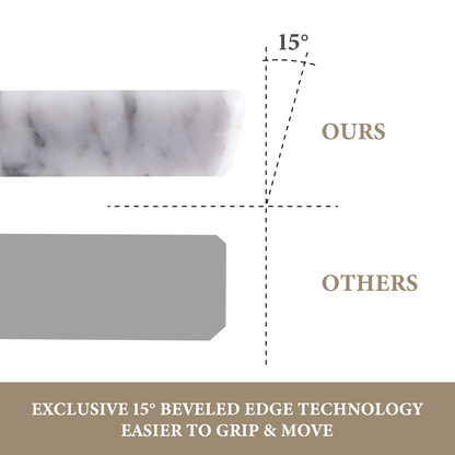 Koville natural stone pastry board in Bianco Carrara