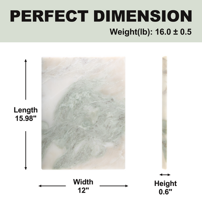 Koville natural stone pastry board in Bianco Palomino