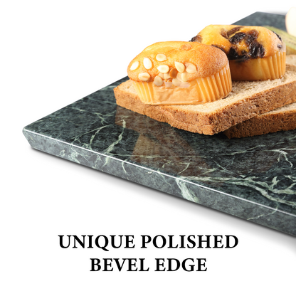 Koville natural stone pastry board in Indian Green