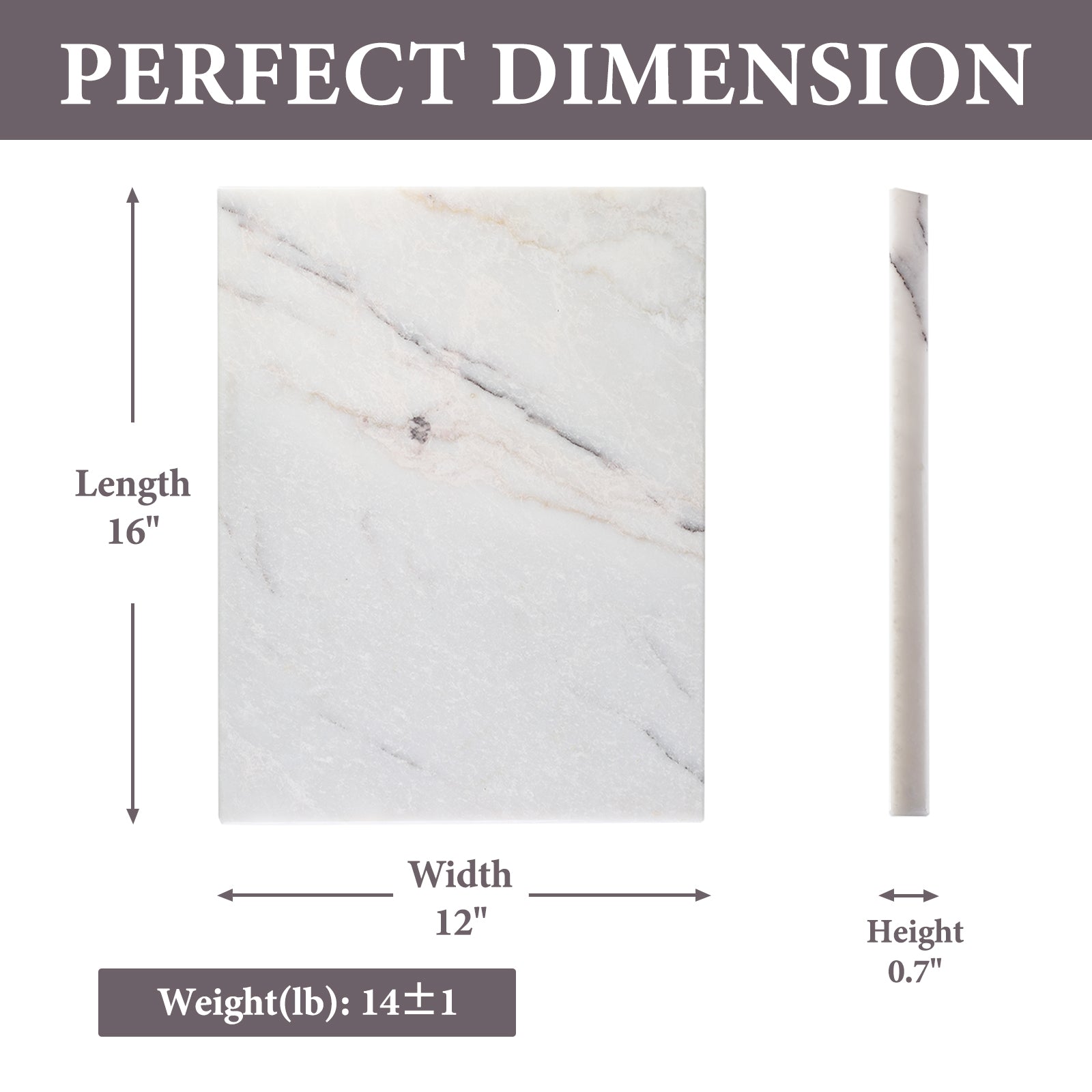 Koville natural stone pastry board in Milas Lilac