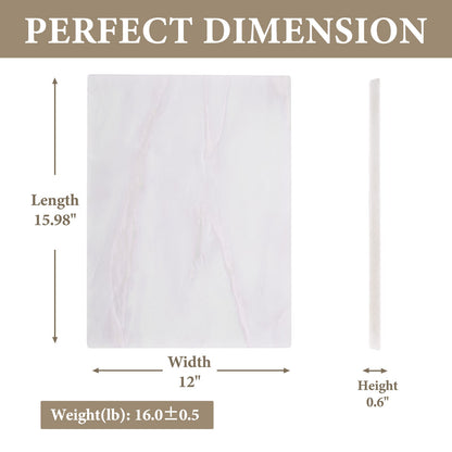 Koville natural stone pastry board in Namib Bianco
