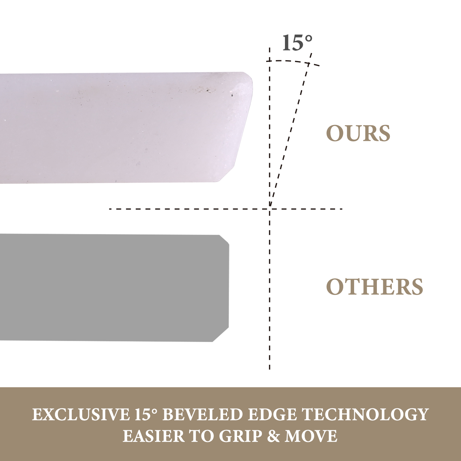 Koville natural stone pastry board in Namib Bianco