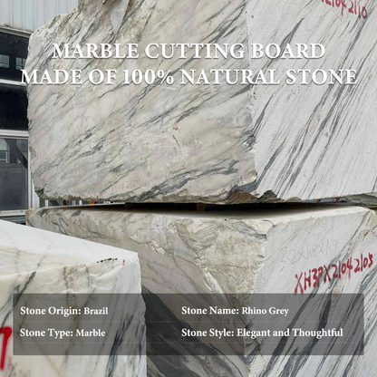 Koville natural stone pastry board in Rhino Grey