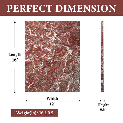 Koville natural stone pastry board in Rose Lepanto