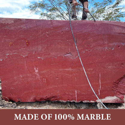 Koville natural stone pastry board in Rose Lepanto