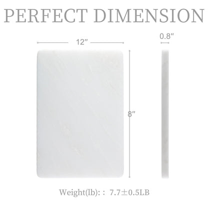 Koville natural stone pastry board in Namib Bianco