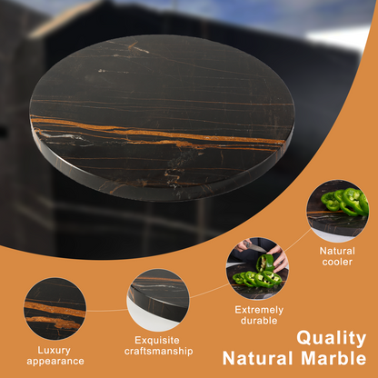 Koville round natural stone pastry board - Koville_Marble_Pastry_Board_-round_D_406_Noiraziza_3.png