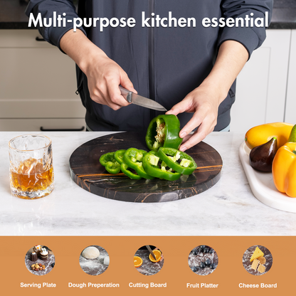 Koville round natural stone pastry board - Koville_Marble_Pastry_Board_-round_D_406_Noiraziza_5.png