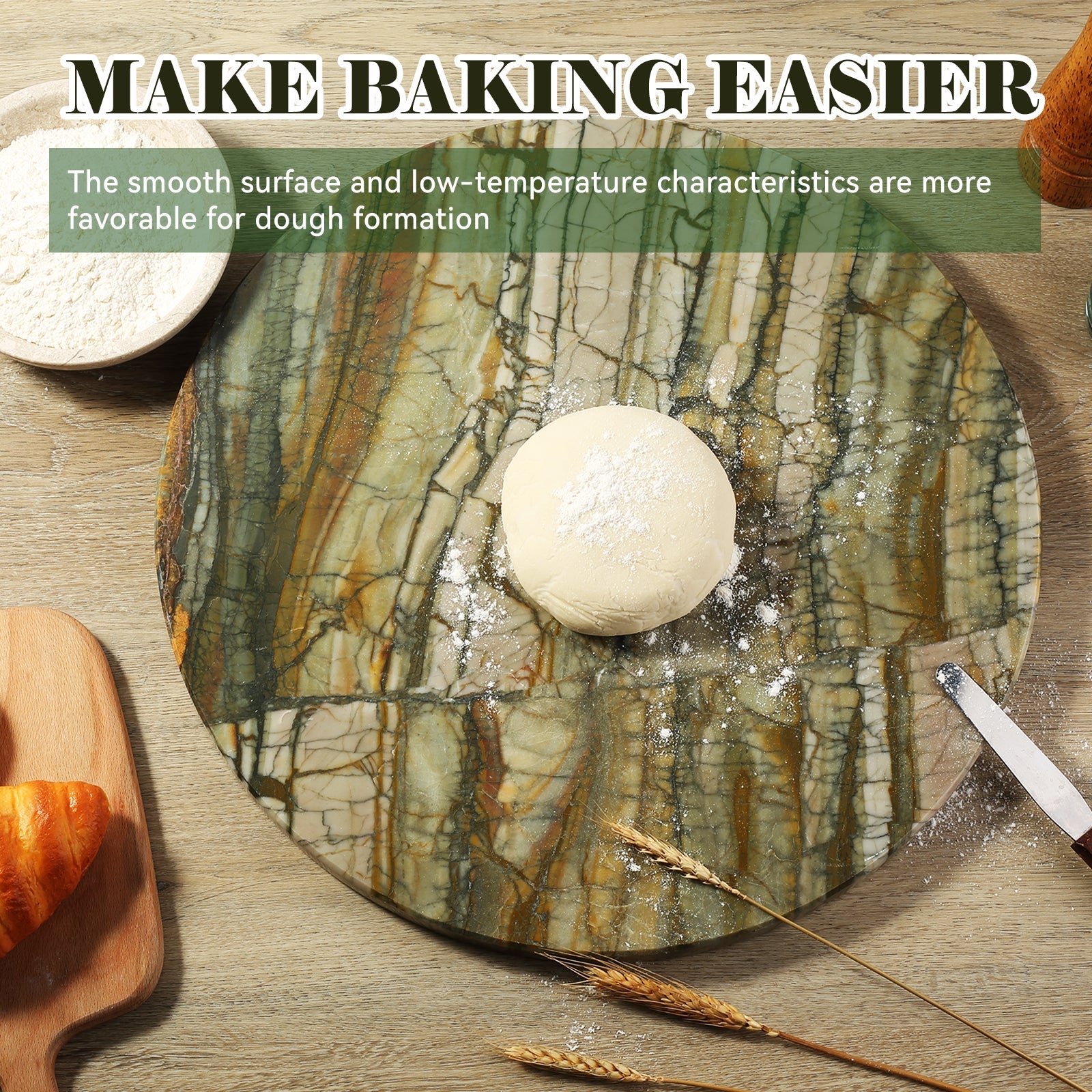 Koville round natural stone pastry board - Koville_Marble_Pastry_Board_-round_D_406_Pocahodas_3.jpg