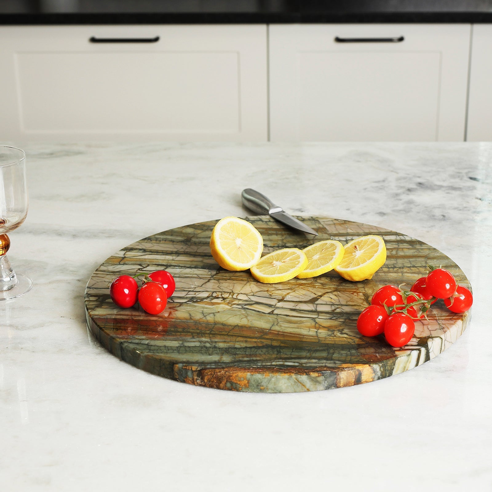Koville round natural stone pastry board - Koville_Marble_Pastry_Board_-round_D_406_Pocahodas_5.jpg
