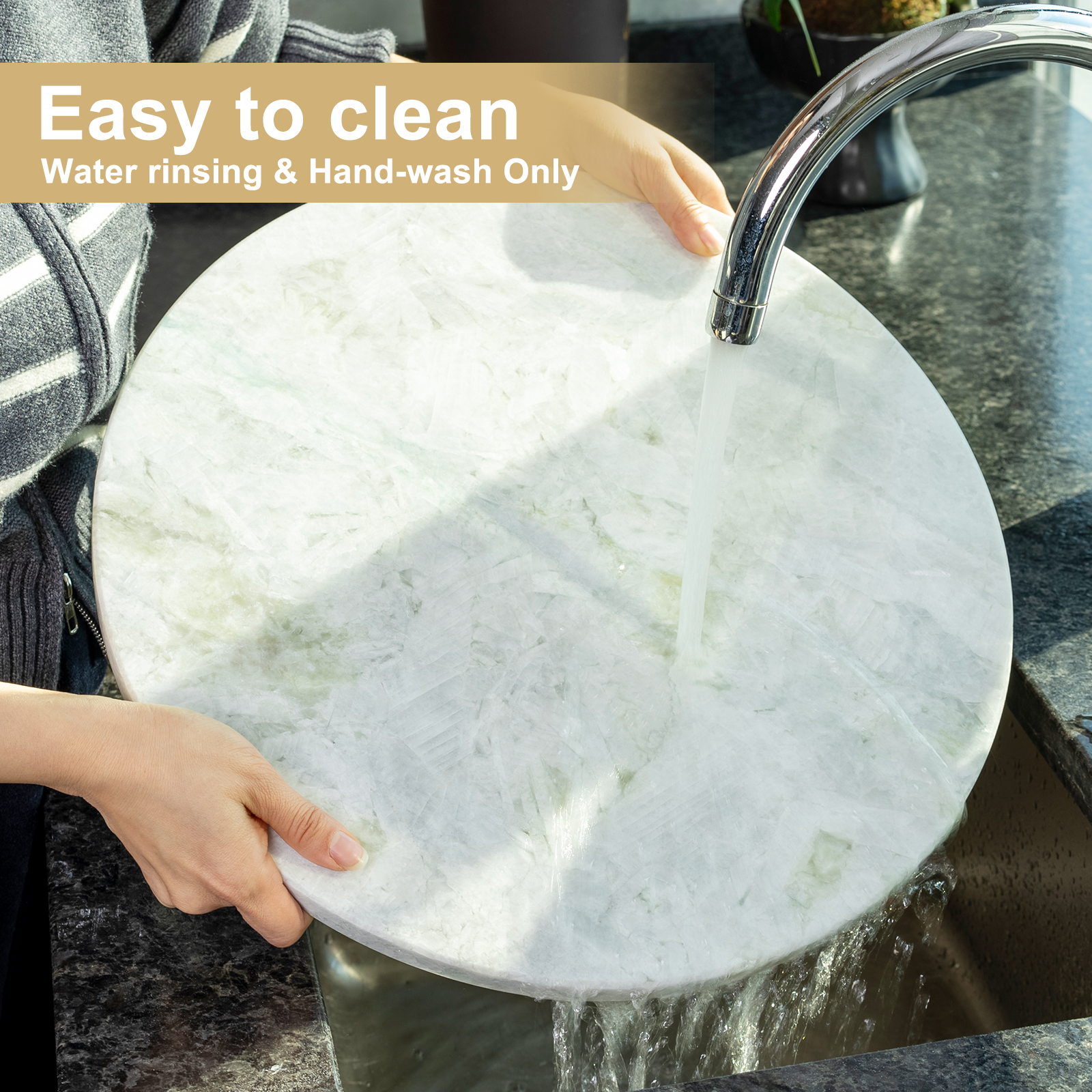 Koville round natural stone pastry board - Koville_Marble_Pastry_Board_-round_D_406_Rhino_Grey_11.png