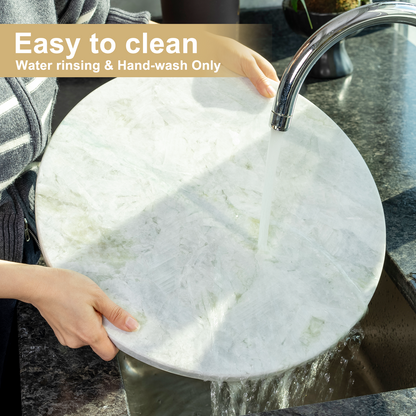 Koville round natural stone pastry board - Koville_Marble_Pastry_Board_-round_D_406_Rhino_Grey_11.png