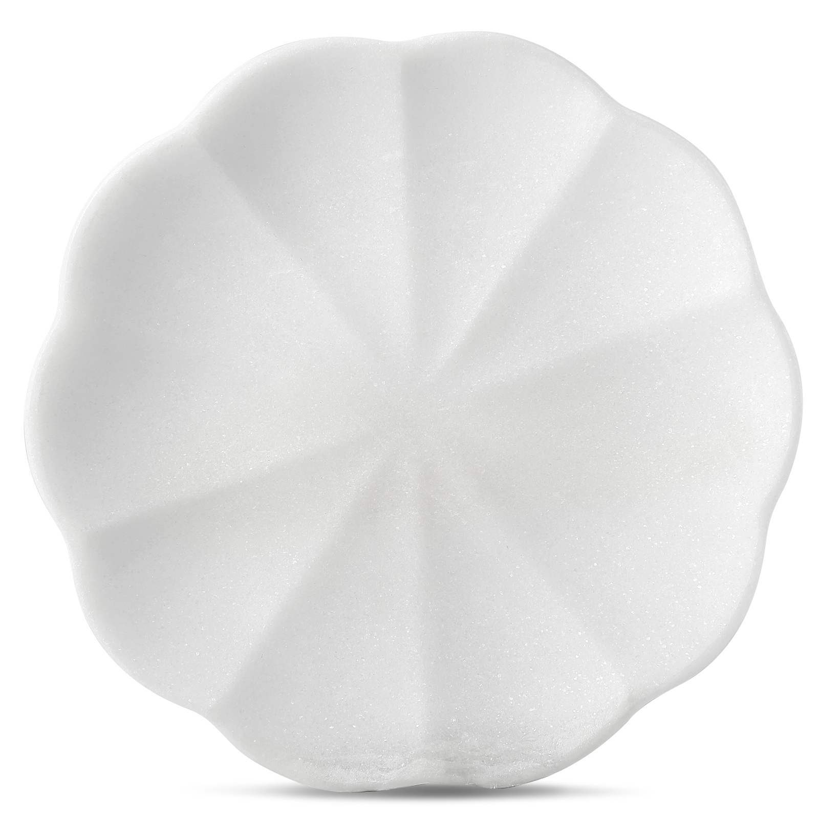 Koville pumpkin serving tray for table styling in Namib Bianco natural stone