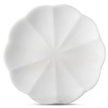 Koville pumpkin serving tray for table styling in Namib Bianco natural stone