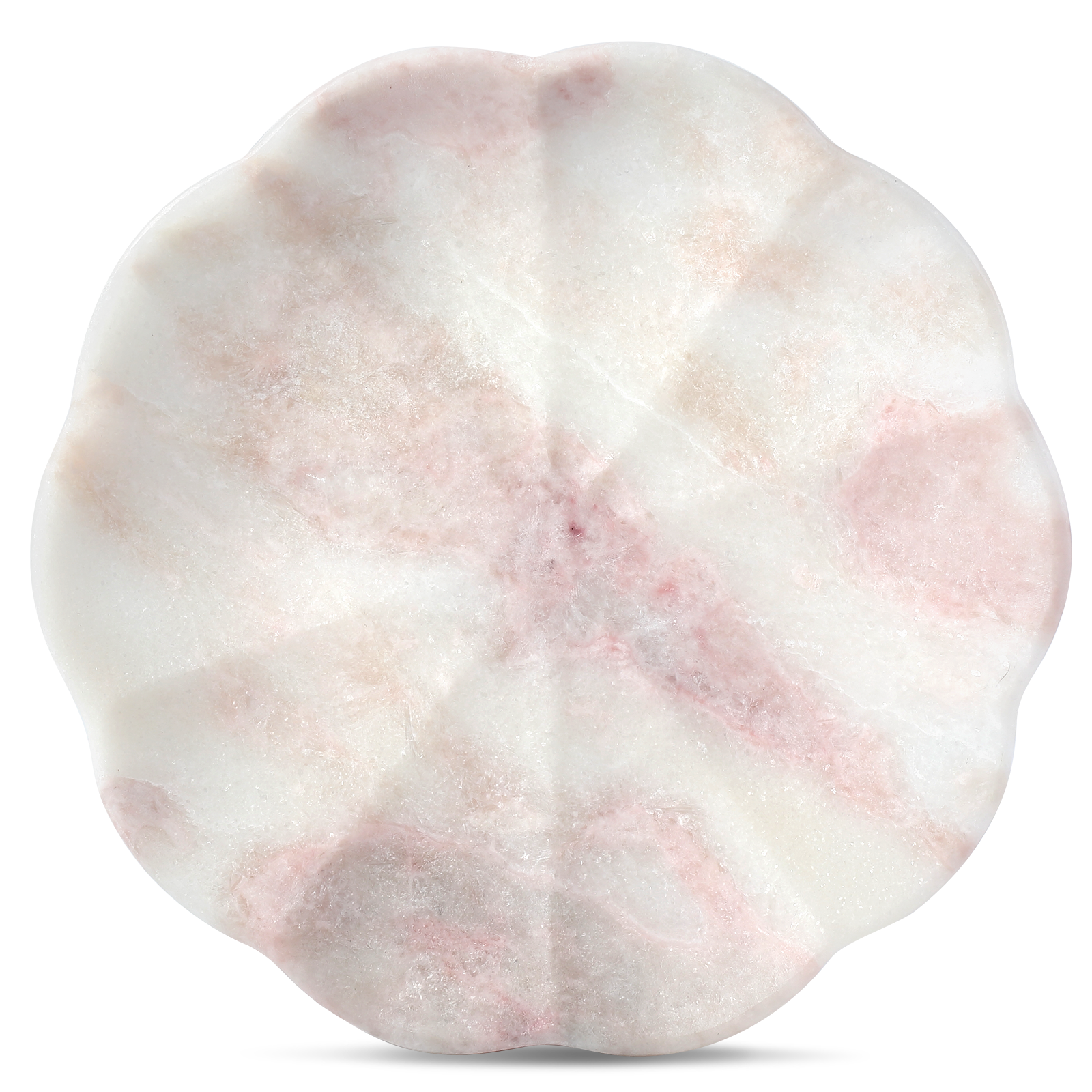 Koville pumpkin serving tray for table styling in Namibia Rose natural stone
