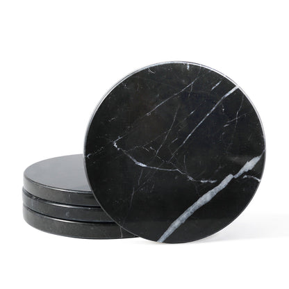 Koville Natural Stone Round Coaster Sets in Grigio Carnico, product view 11