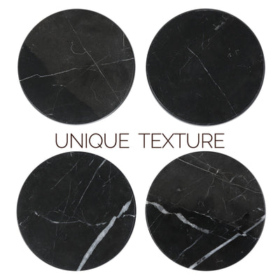 Koville Natural Stone Round Coaster Sets in Grigio Carnico, product view 12