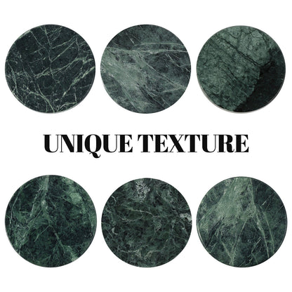 Koville Natural Stone Round Coaster Sets in Indian Green, product view 36