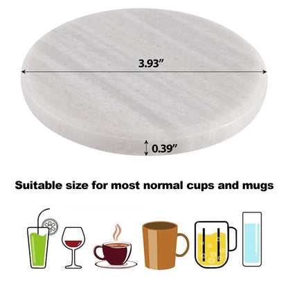 Koville Natural Stone Round Coaster Sets in Nestos, product view 49