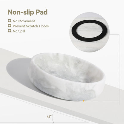 Koville natural stone pet bowl in Namib Fantasy