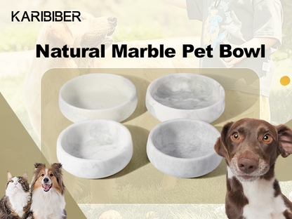 Koville natural stone pet bowl in Namib Fantasy