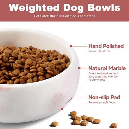 Koville natural stone pet bowl in Namibia Rose