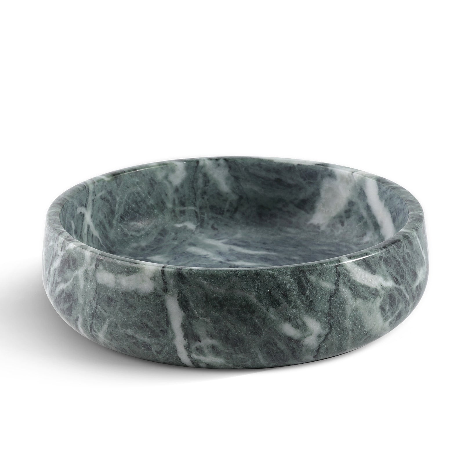 Koville natural stone pet bowl in Indian Green