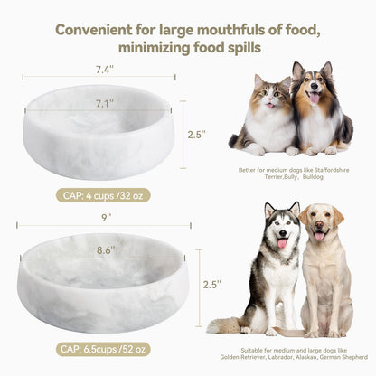 Koville natural stone pet bowl in Namib Fantasy