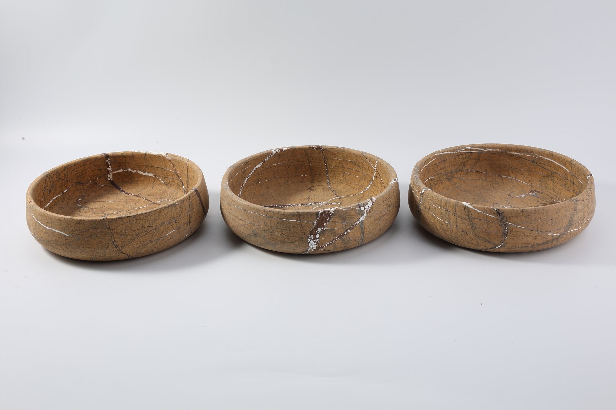 Koville natural stone pet bowl in Rainforest Gold