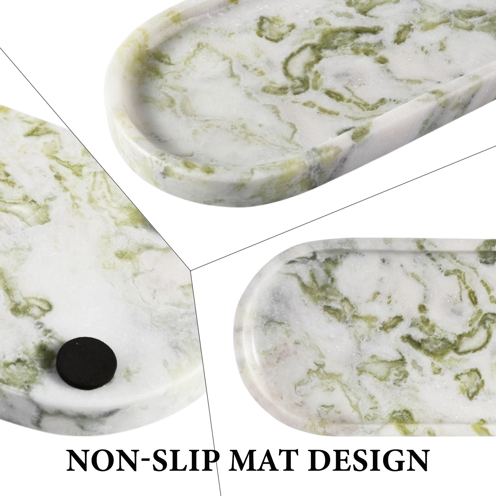 Koville natural stone runway storage tray, 250 x 125 mm