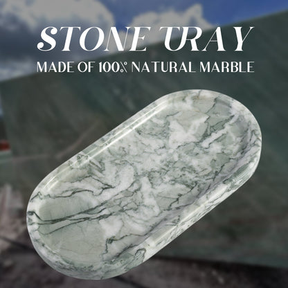 Koville natural stone runway storage tray, 250 x 125 mm