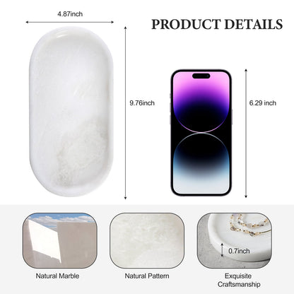 Koville natural stone runway storage tray, 250 x 125 mm