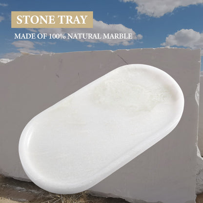 Koville natural stone runway storage tray, 250 x 125 mm