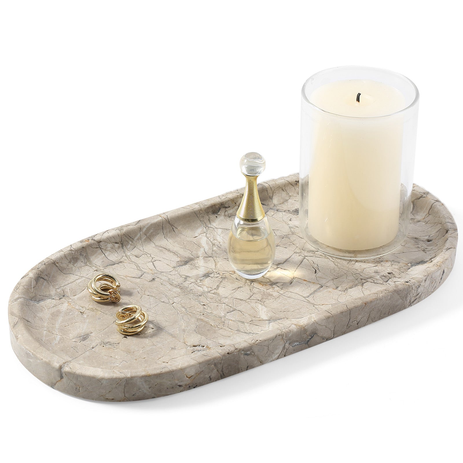 Koville natural stone runway storage tray, 250 x 125 mm