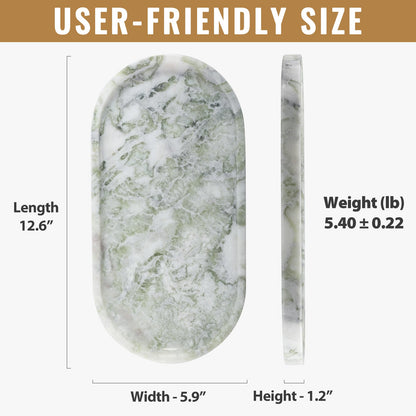 Koville natural stone runway storage tray, 305 x 152 mm