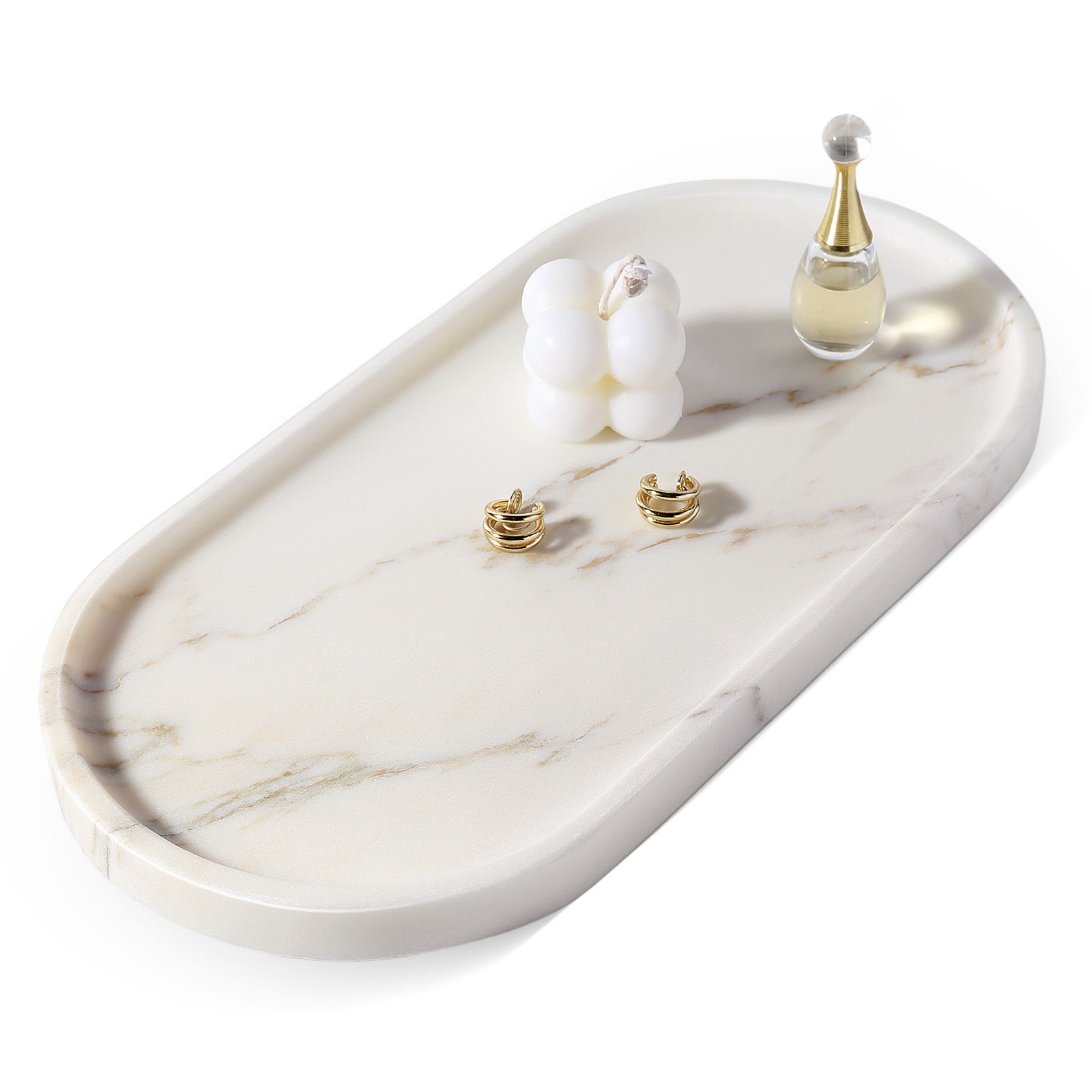 Koville natural stone runway storage tray, 305 x 152 mm