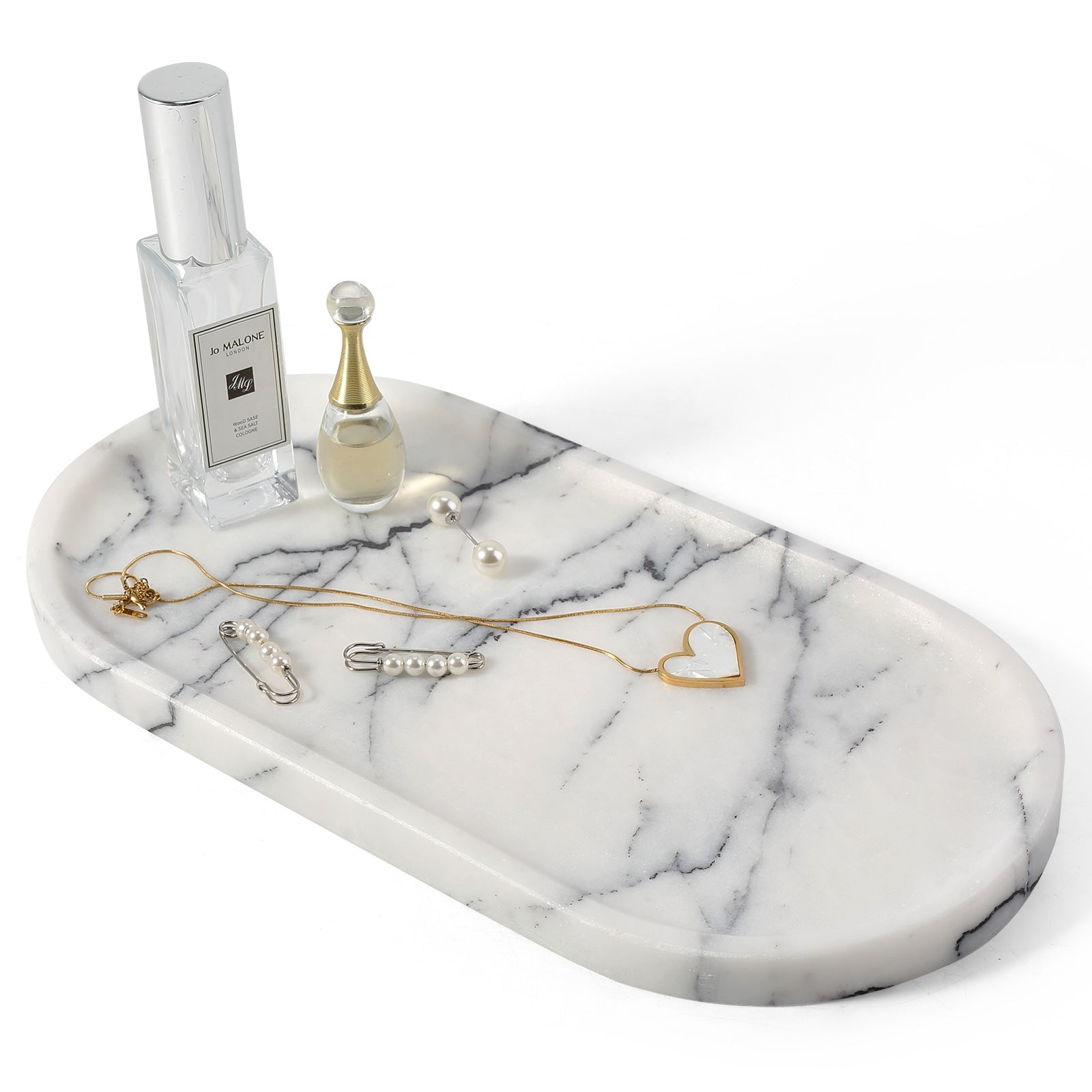 Koville natural stone runway storage tray, 305 x 152 mm