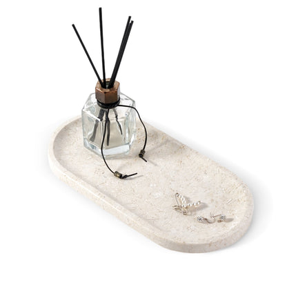 Koville natural stone runway storage tray, 305 x 152 mm