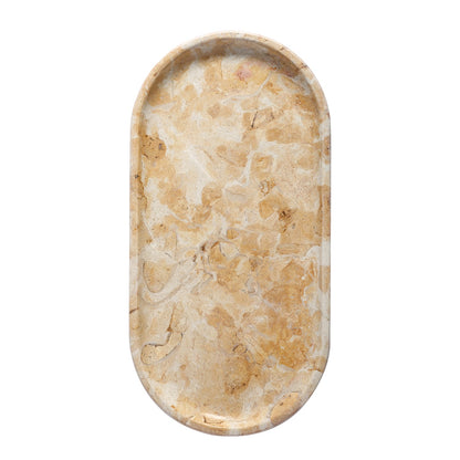 Koville natural stone runway storage tray, 305 x 152 mm