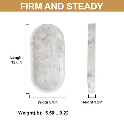 Koville natural stone runway storage tray, 305 x 152 mm