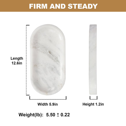 Koville natural stone runway storage tray, 305 x 152 mm