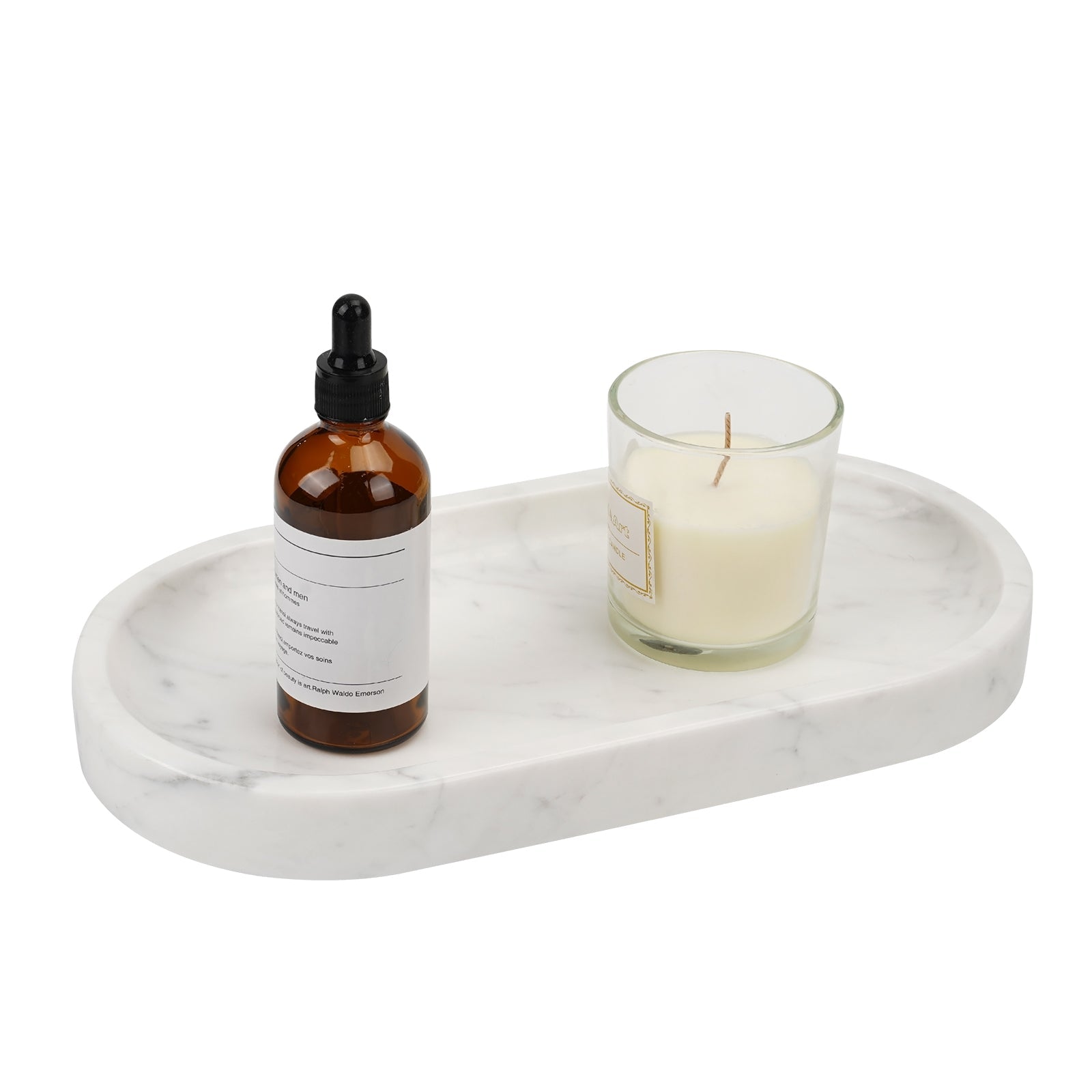 Koville natural stone runway storage tray, 305 x 152 mm