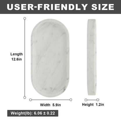 Koville natural stone runway storage tray, 305 x 152 mm