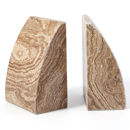 Koville natural stone sailboat bookend - stone surface detail