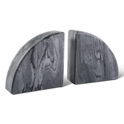 Koville Natural Stone Sailboat Bookend Set for Shelf Styling in Monte Grigio - material detail