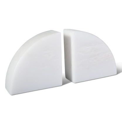Koville Natural Marble Sailboat Bookend Set for Shelf Styling in Namib Fantasy - natural stone finish